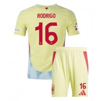 Camisa de time de futebol Espanha Rodri Hernandez #16 Replicas 2º Equipamento Infantil Europeu 2024 Manga Curta (+ Calças curtas)